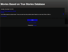 Tablet Screenshot of moviesbasedontruestoriesdatabase.blogspot.com