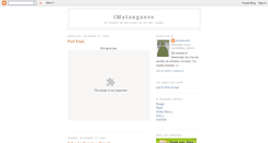 Desktop Screenshot of matanguero.blogspot.com