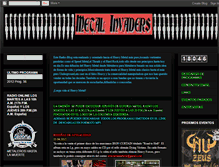 Tablet Screenshot of metalinvaders666.blogspot.com