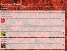 Tablet Screenshot of aphroditesflowers.blogspot.com