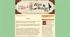 Desktop Screenshot of aliceduncanblog.blogspot.com