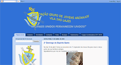 Desktop Screenshot of grupodejovensarcanjos.blogspot.com