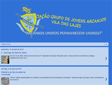 Tablet Screenshot of grupodejovensarcanjos.blogspot.com