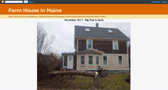 Desktop Screenshot of farmhouseinmaine.blogspot.com