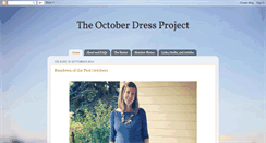 Desktop Screenshot of octoberdressproject.blogspot.com