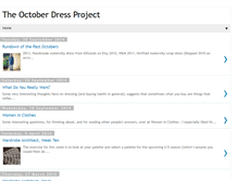 Tablet Screenshot of octoberdressproject.blogspot.com