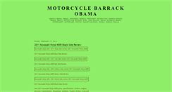 Desktop Screenshot of motorcyclebarrackobama.blogspot.com