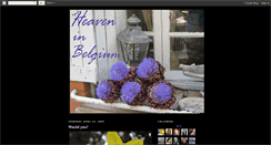 Desktop Screenshot of heaveninbelgium.blogspot.com