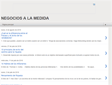 Tablet Screenshot of negociosalamedida.blogspot.com