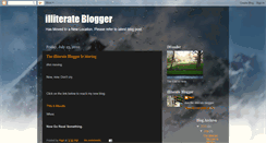 Desktop Screenshot of illiterateblogger.blogspot.com