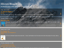 Tablet Screenshot of illiterateblogger.blogspot.com