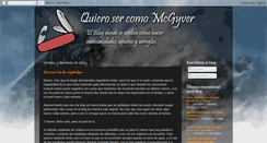 Desktop Screenshot of comomcgyver.blogspot.com