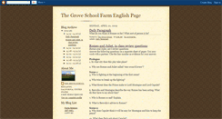 Desktop Screenshot of groveenglish.blogspot.com