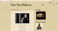 Desktop Screenshot of domdaspalavras.blogspot.com