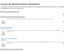 Tablet Screenshot of mantenimientodvehiculos.blogspot.com