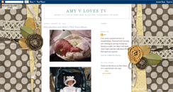 Desktop Screenshot of amyvlovestv.blogspot.com