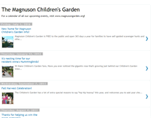 Tablet Screenshot of magnusonchildrensgarden.blogspot.com