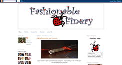 Desktop Screenshot of fashionablefinery.blogspot.com