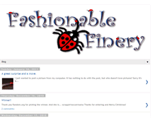 Tablet Screenshot of fashionablefinery.blogspot.com
