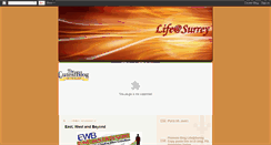 Desktop Screenshot of lifeatsurrey.blogspot.com