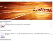 Tablet Screenshot of lifeatsurrey.blogspot.com