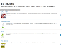 Tablet Screenshot of bio-holystic.blogspot.com
