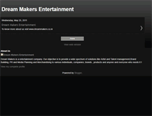 Tablet Screenshot of dreamakersentertainment.blogspot.com