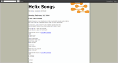 Desktop Screenshot of helixsongs.blogspot.com