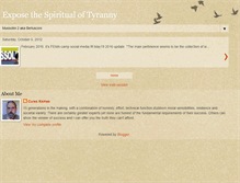 Tablet Screenshot of exposethespiritualoftyranny.blogspot.com