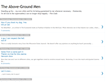 Tablet Screenshot of above-ground.blogspot.com