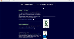 Desktop Screenshot of livekidneydonor.blogspot.com