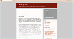 Desktop Screenshot of madebyewe.blogspot.com