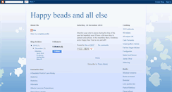 Desktop Screenshot of happybeadsandallelse.blogspot.com
