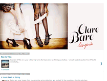 Tablet Screenshot of clarebareunderwear.blogspot.com