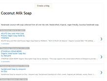 Tablet Screenshot of coconutmilksoap.blogspot.com