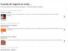 Tablet Screenshot of cuandodeingeniosetrata.blogspot.com