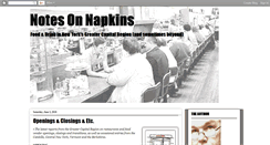 Desktop Screenshot of dowdnotesonnapkins.blogspot.com