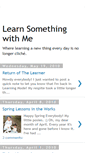 Mobile Screenshot of learnsomethingwithme.blogspot.com