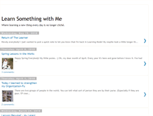 Tablet Screenshot of learnsomethingwithme.blogspot.com