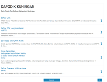 Tablet Screenshot of dapodikkuningan.blogspot.com