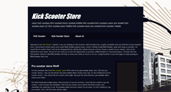 Desktop Screenshot of kickscooterstore.blogspot.com