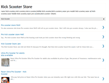 Tablet Screenshot of kickscooterstore.blogspot.com