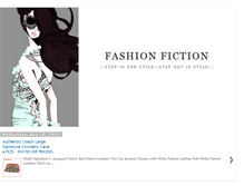 Tablet Screenshot of fashionfiction.blogspot.com