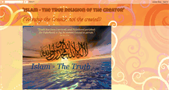 Desktop Screenshot of islamtruth4all.blogspot.com