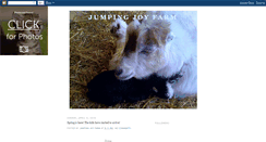 Desktop Screenshot of jumpingjoyfarm.blogspot.com