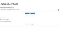 Tablet Screenshot of jumpingjoyfarm.blogspot.com