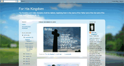 Desktop Screenshot of forhiskingdom-bjamz.blogspot.com