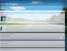 Tablet Screenshot of forhiskingdom-bjamz.blogspot.com