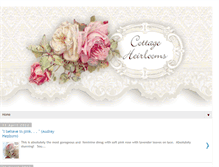 Tablet Screenshot of cottageheirlooms.blogspot.com