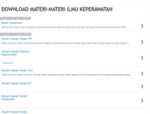 Tablet Screenshot of download-materi-ilmukeperawatan.blogspot.com